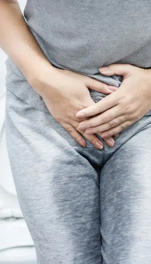 Image of woman had accident and needing stress incontinence treatment Luton